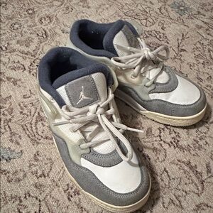 Air Jordan Gray and White Sneakers